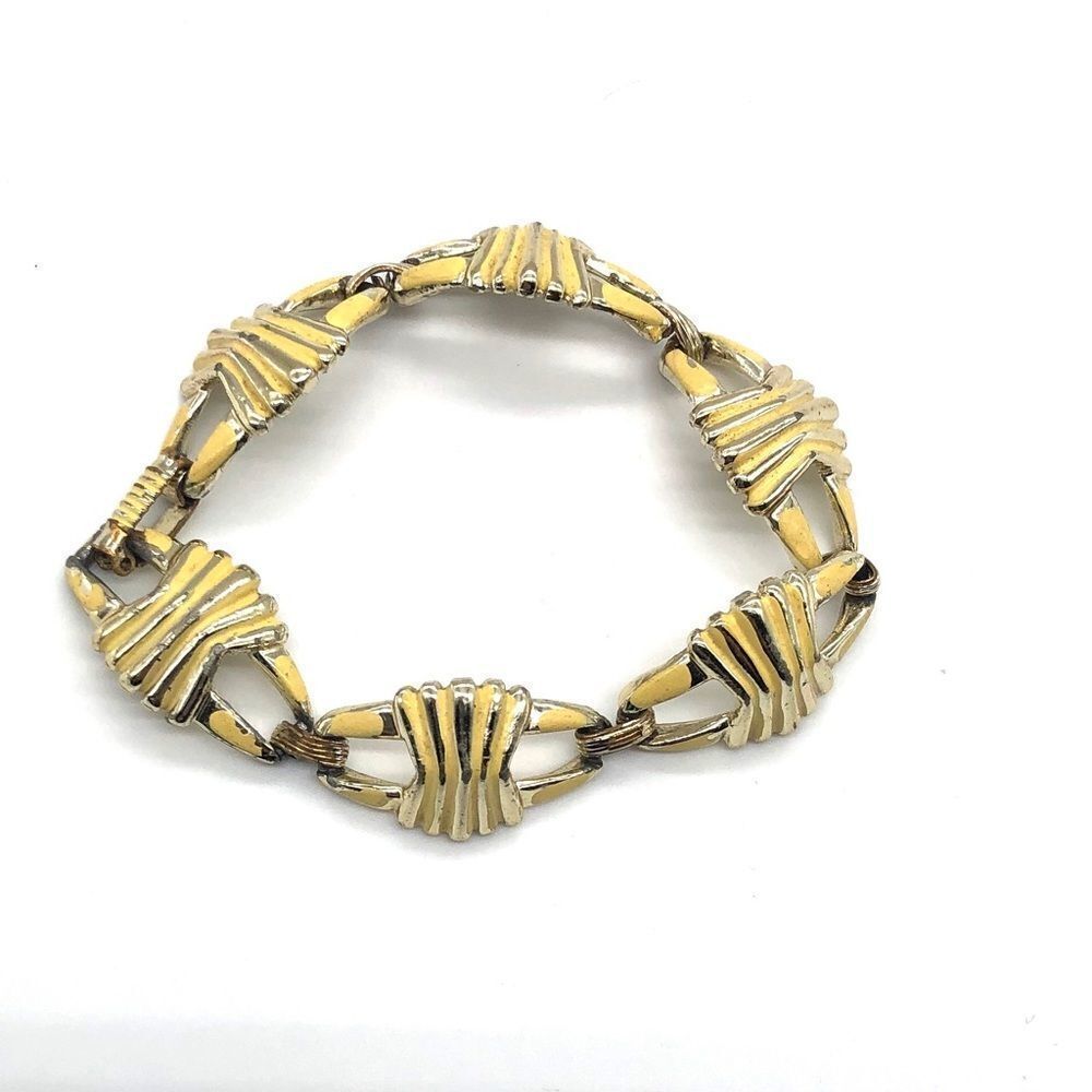 Enamel Metal Link Bracelet